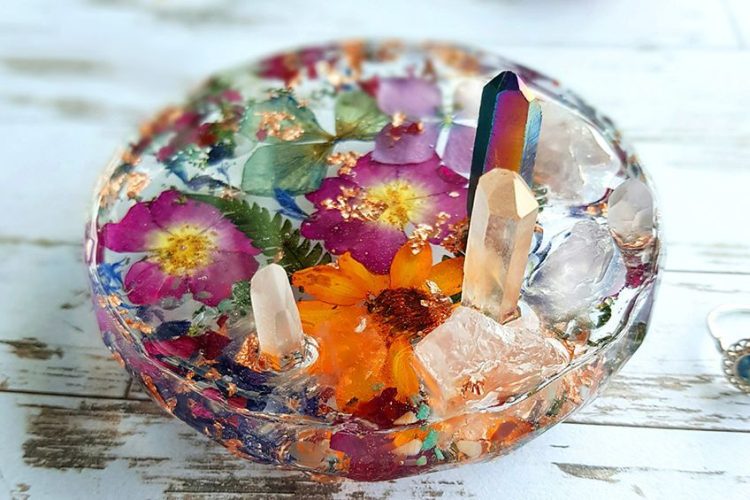 a piece of resin product