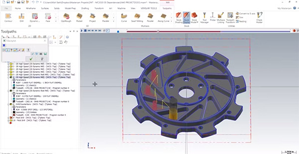 Mastercam is one of the earliest CAM solutions to enter the market, with over thirty years of continuous development history, and is one of the most widely used CNC programming systems in the world. It is a mature system supporting 2D/3D machining, 5-axis simultaneous programming, and various toolpath strategies, making it suitable for most parts and mold machining scenarios. It is also compatible with multiple CAD software (such as SolidWorks and AutoCAD) and has a rich library of post-processors to adapt to different machine tools.Compared to high-end tools like PowerMill, it's more intuitive and easier to learn, making it ideal for engineers working across different part types.Its main drawbacks lie in its higher cost, greater hardware requirements, and less flexibility in handling complex surfaces or multi-axis high-precision machining compared to high-end software.Pricing: Available via subscription or perpetual license, with typical pricing ranging from $6,000 to $15,000+, depending on the version and modules.