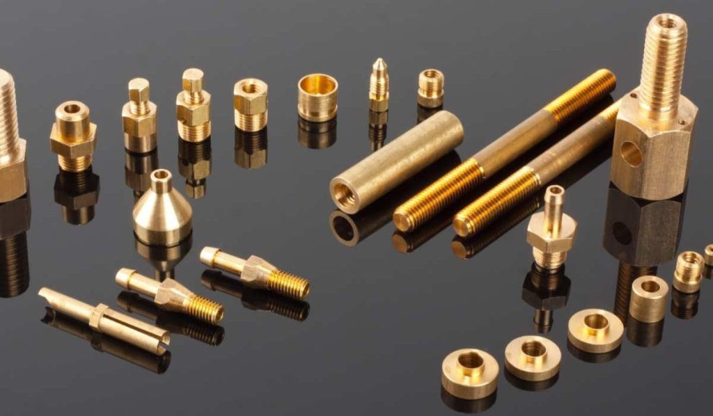 CNC-machining-bronze parts - nuts and bolts, pins, etc