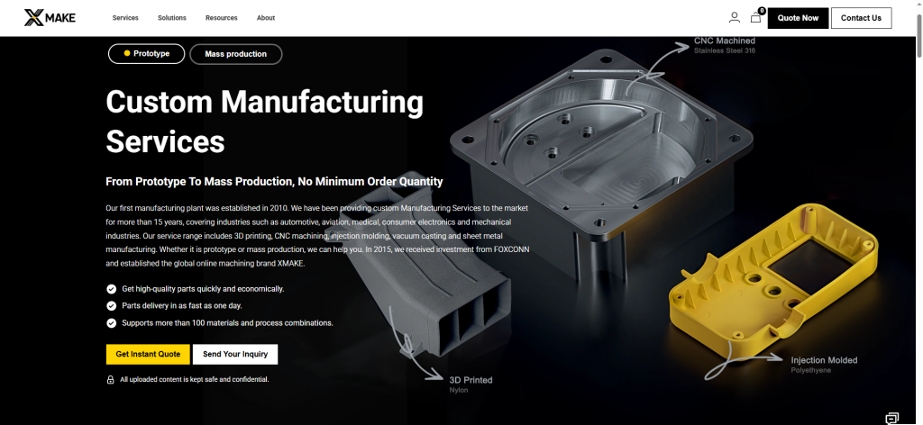 xmake cnc machining services
