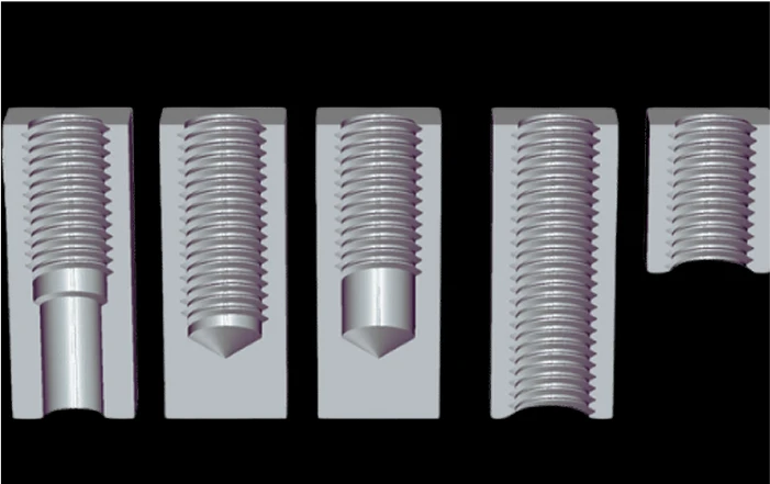 Positioning holes