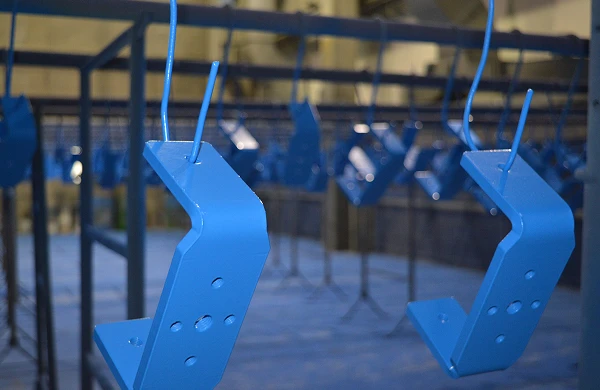 Spray painted component detail