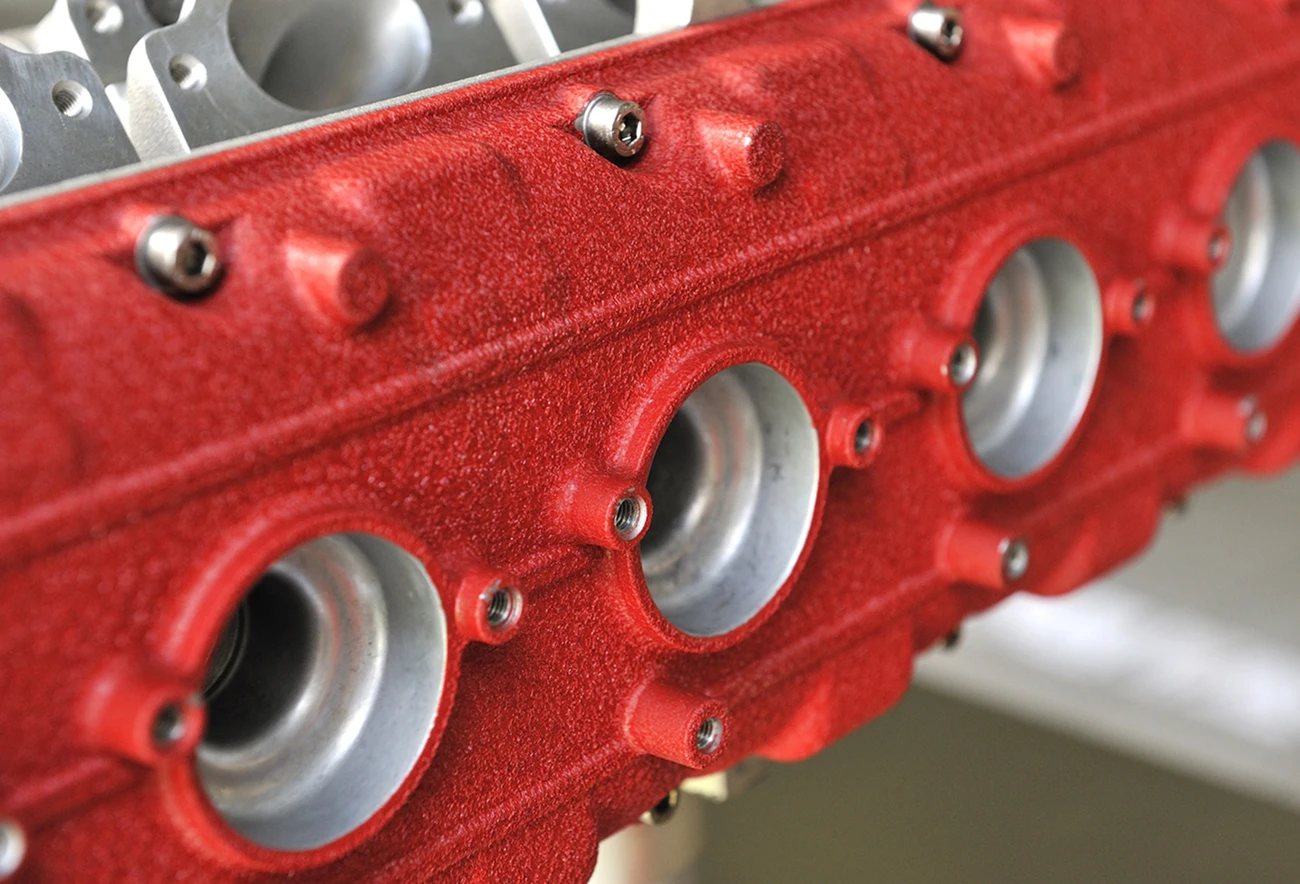 Powder coating example part